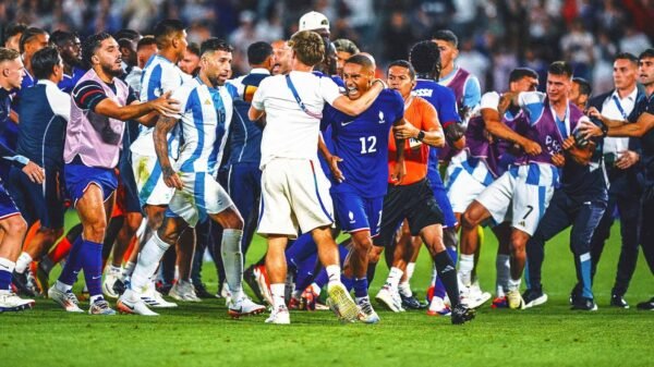 Fight breaks out after France beats Argentina to reach men's soccer semis at Olympics