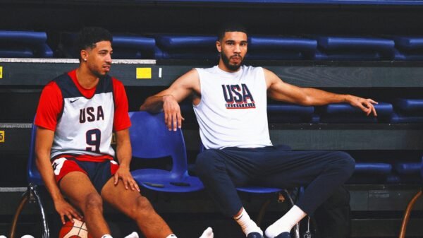 Jayson Tatum, Anthony Davis in USA starting lineup for second Olympic game