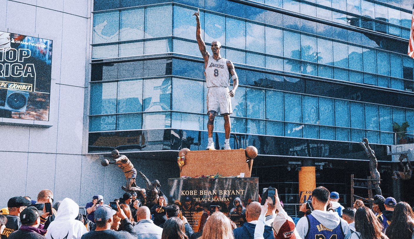 Lakers will reportedly unveil statue of Kobe Bryant, daughter Gianna in private ceremony Friday