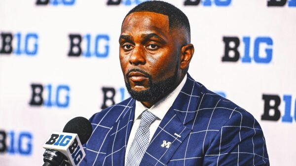 Michigan's Sherrone Moore looks forward to release of messages in sign-stealing scandal