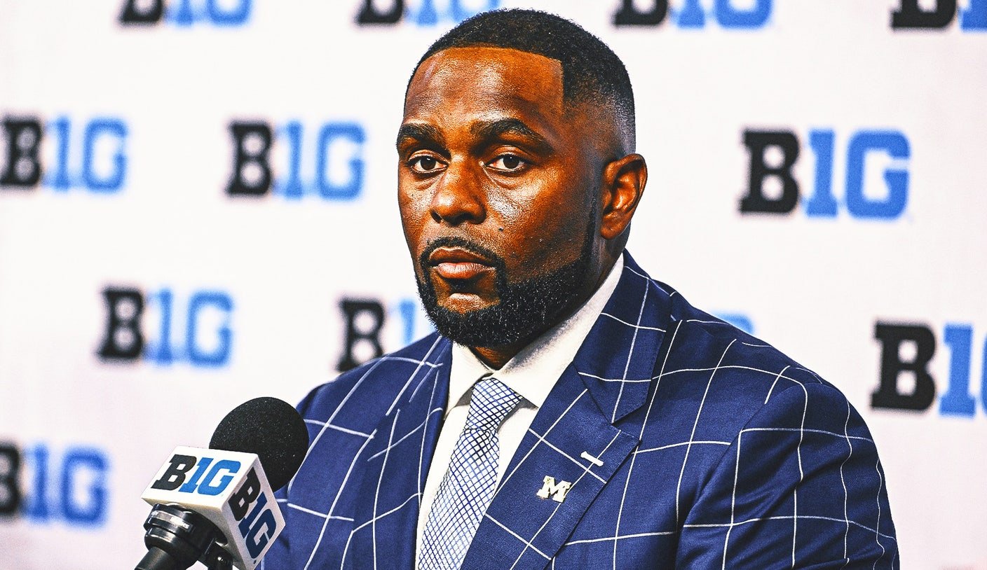 Michigan's Sherrone Moore looks forward to release of messages in sign-stealing scandal