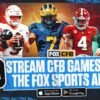 Follow favorite college football teams, players on FOX Sports App