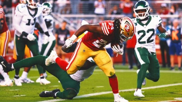 49ers spoil Aaron Rodgers' return with a 32-19 win over the Jets