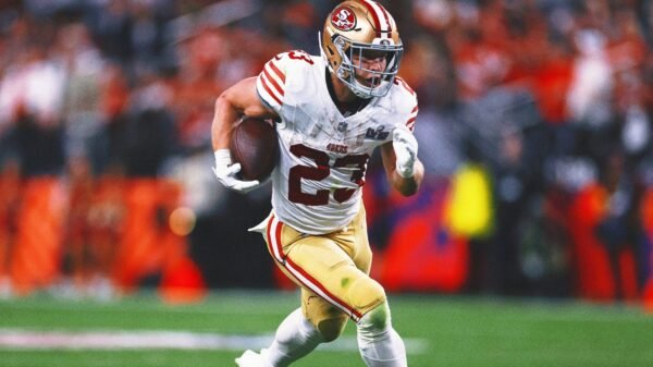 49ers RB Christian McCaffrey reportedly a long shot to play vs. Vikings