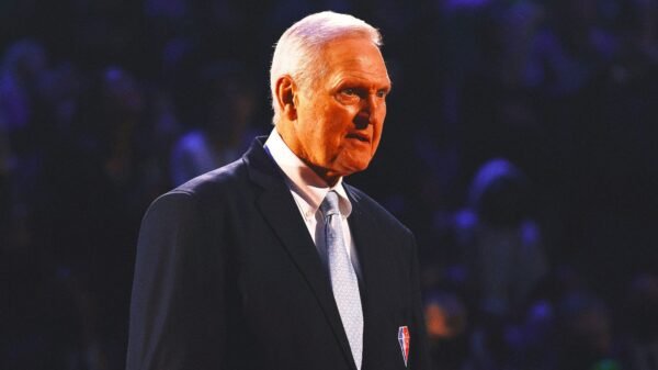 Lakers will honor Jerry West this season with a No. 44 uniform band