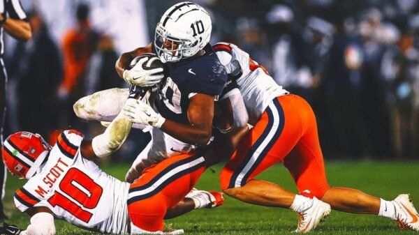 Nittany Lions RBs power No. 9 Penn State past No. 19 Illinois 21-7