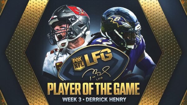 Tom Brady's LFG Player of the Game for Week 3: Ravens RB Derrick Henry