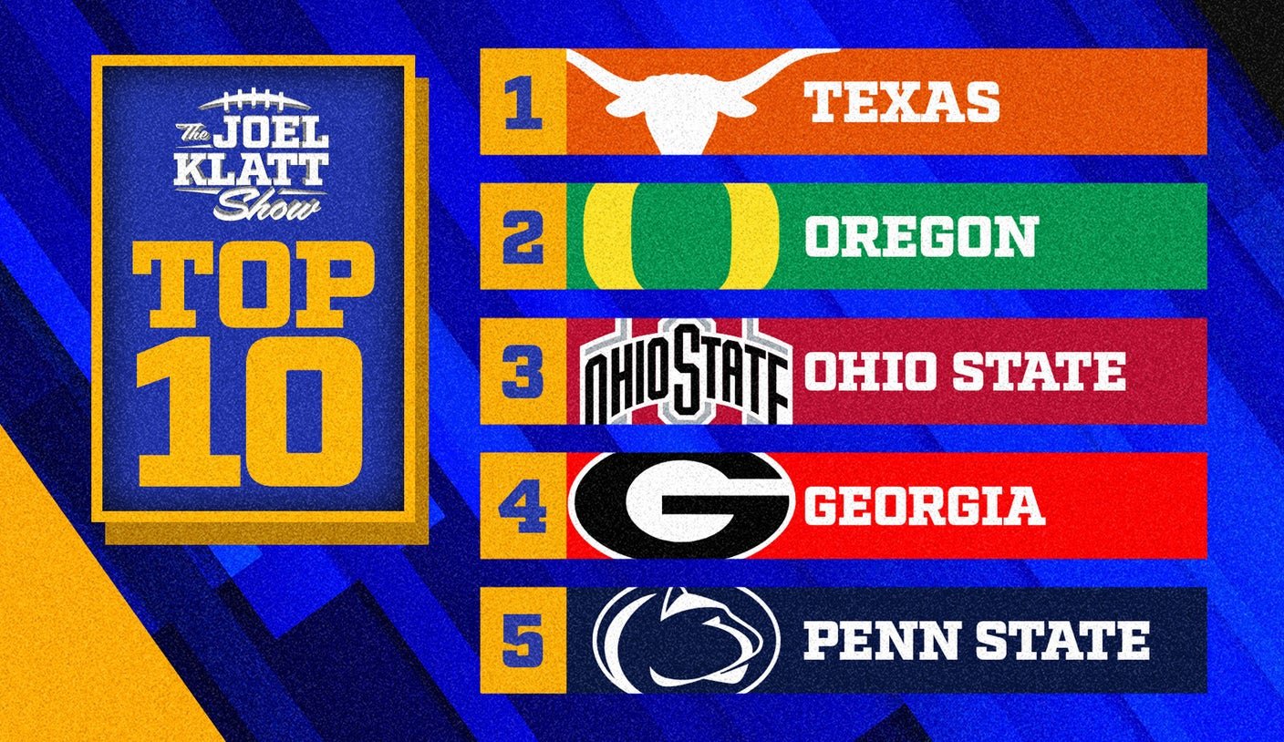 2024 college football rankings: Joel Klatt's top 10 teams after Week 7