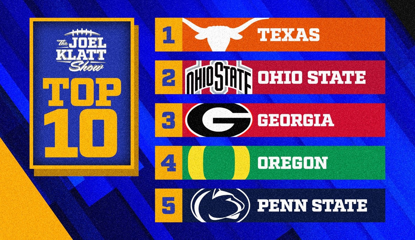 2024 college football rankings: Joel Klatt's top 10 teams after Week 6