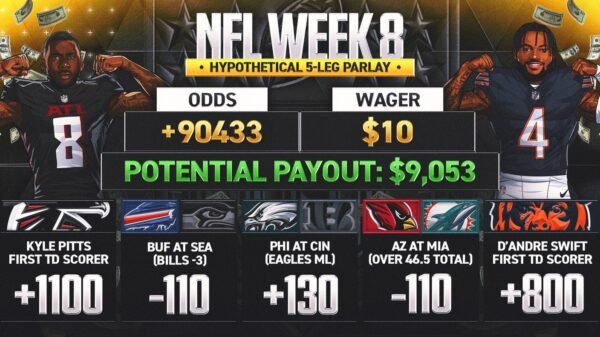 NFL Week 8 odds: 'Woulda, Coulda, Shoulda' parlay; five bets that would've won big