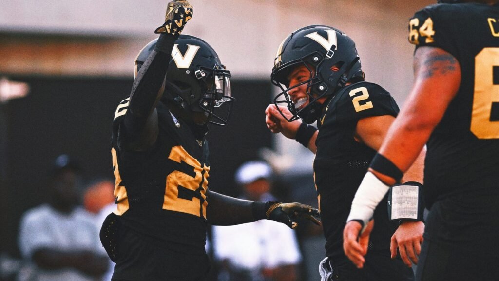 Vanderbilt takes down No. 1 Alabama 40-35 in historic college football victory