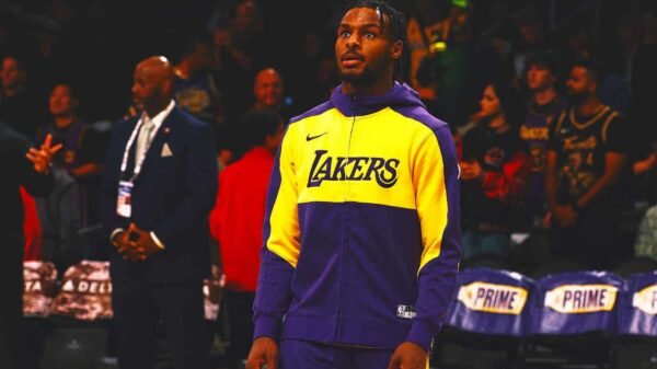 Lakers' Bronny James dealing with left heel bruise