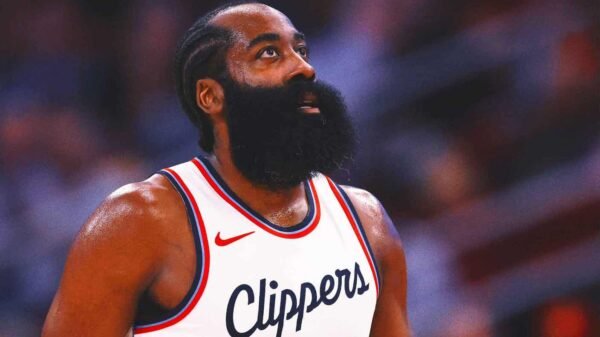 James Harden moves into No. 2 on NBA's career 3-point list