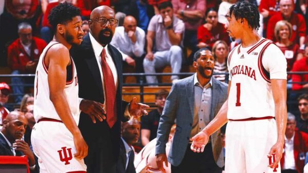 Transfer Myles Rice leads No. 16 Indiana past South Carolina 87-71