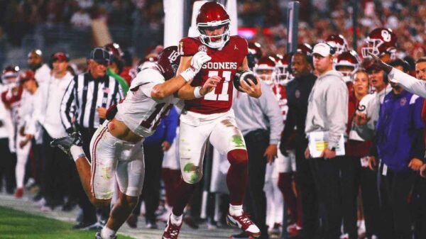 Oklahoma stuns No. 7 Alabama 24-3 to reach bowl eligibility