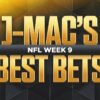 2024 NFL Week 9 Best Bets: Back favorites to win, cover