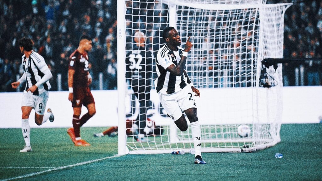 Time Weah scores for Juventus in Turin derby win with father, George Weah, in attendance