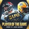 Tom Brady's LFG Player of the Game for Week 12: Packers RB Josh Jacobs