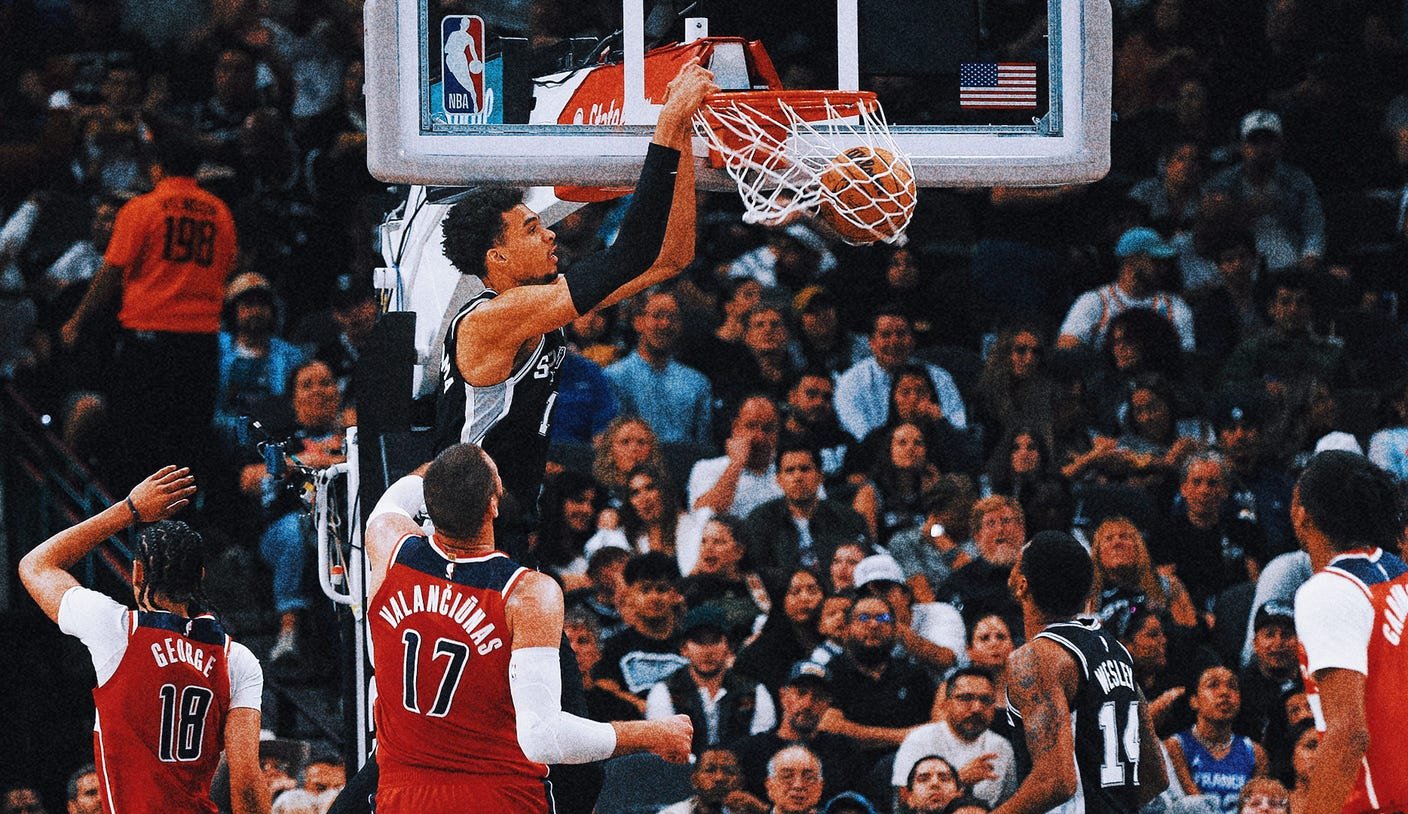 Victor Wembanyama has career-high 50 points to help Spurs top Wizards, 139-130