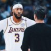 Lakers big man Anthony Davis exits Christmas game with sprained left ankle