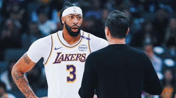 Lakers big man Anthony Davis exits Christmas game with sprained left ankle