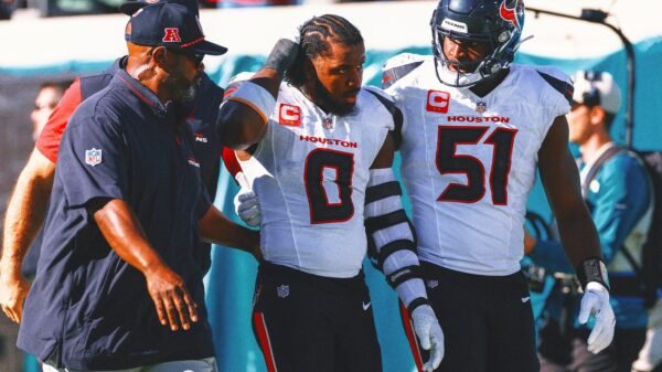 Texans' Azeez Al-Shaair suspended 3 games for hit on Trevor Lawrence