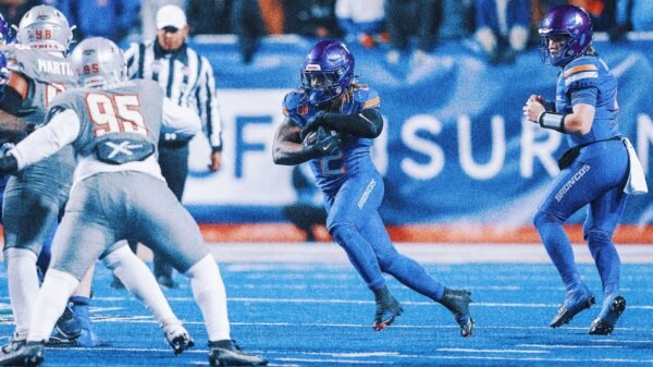 No. 10 Boise State earns spot in CFP, beating No. 19 UNLV 21-7 in Mountain West championship game