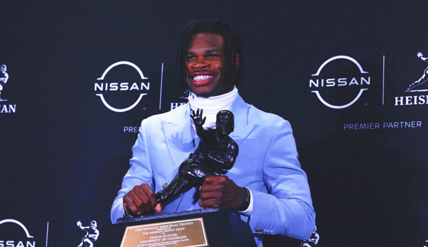 Charles Woodson on Travis Hunter: 'You are what the Heisman Trophy is all about'