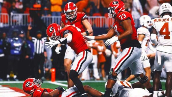 No. 5 Georgia pulls off another OT stunner, beating No. 2 Texas 22-19 for SEC title