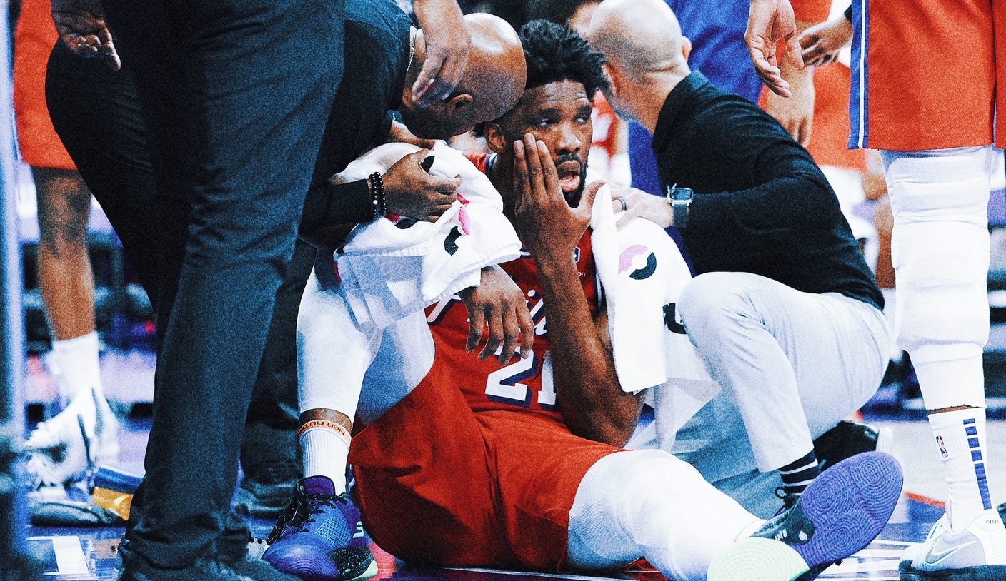 Joel Embiid sustains sinus fracture in Sixers' 121-107 loss to Pacers