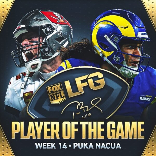 Tom Brady's LFG Player of the Game for Week 14: Rams WR Puka Nacua