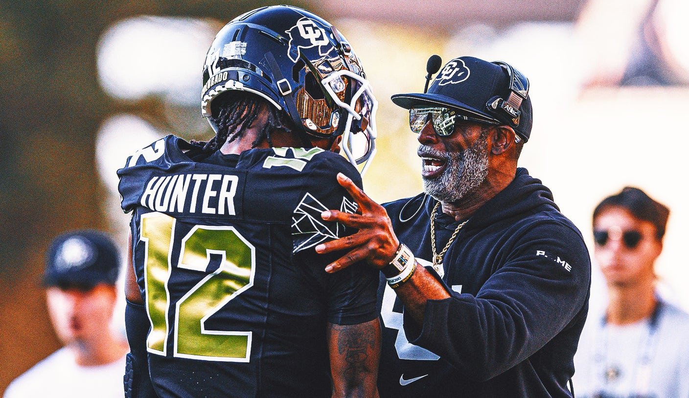 Colorado star Travis Hunter says coach Deion Sanders isn't going anywhere