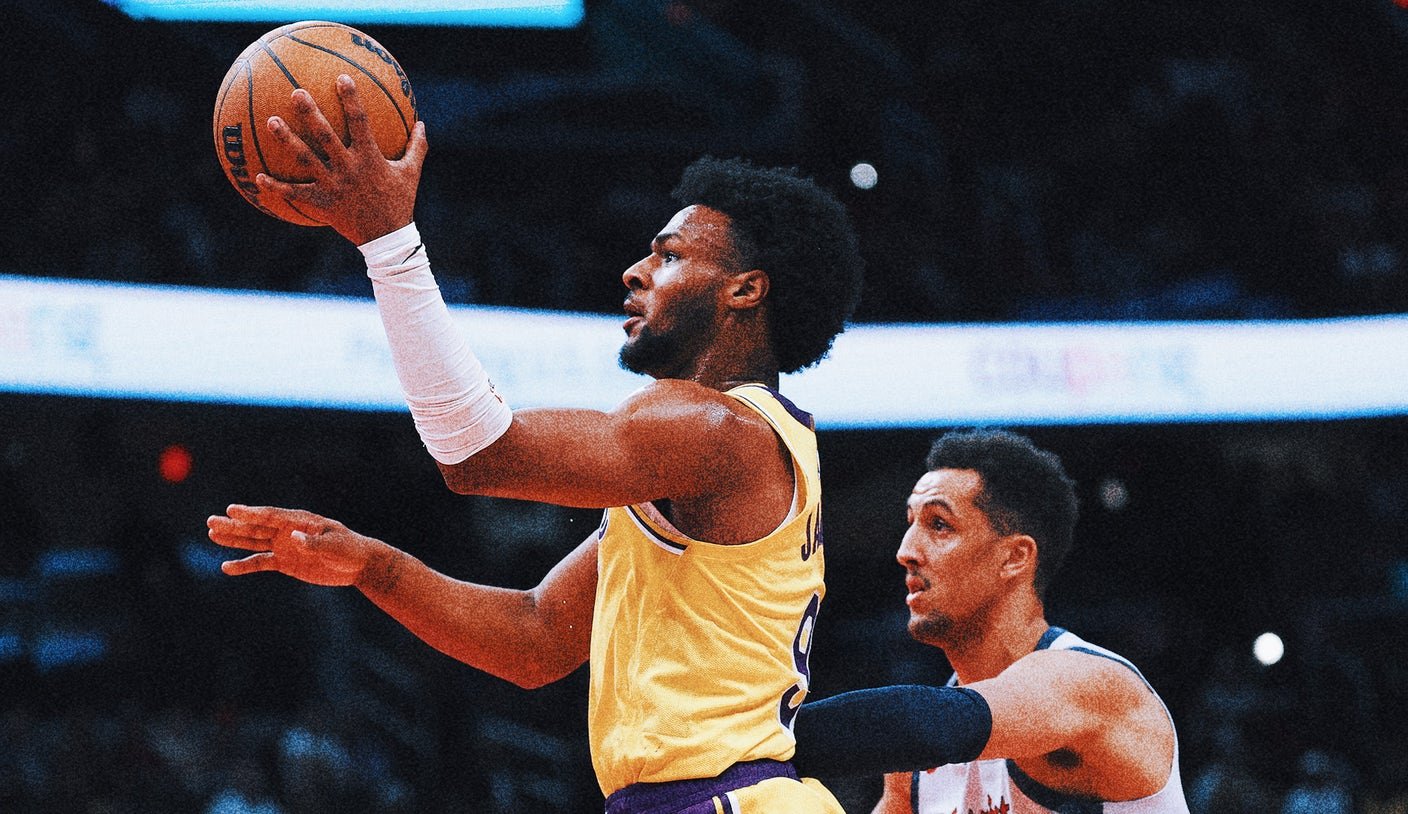 Bronny James gets standing ovation on the road as Lakers rout Wizards 134-96