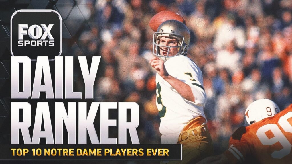 Who are the top 10 Notre Dame players of all time?