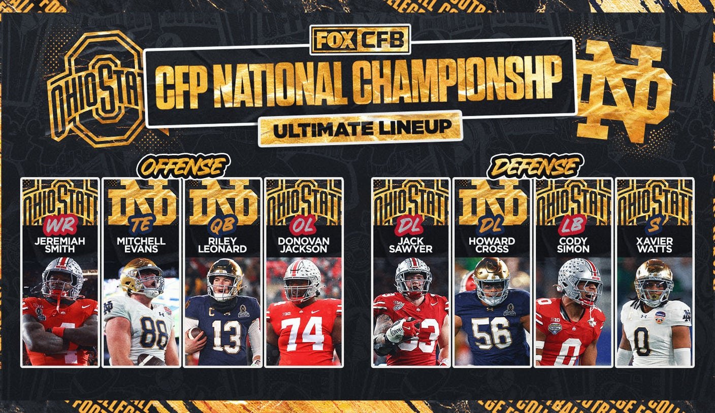 Who's deeper: Ohio State or Notre Dame? Creating an ultimate CFP national title lineup