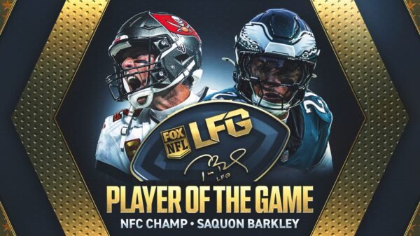 Tom Brady's LFG Player of the Game for NFC Championship: Eagles' Saquon Barkley