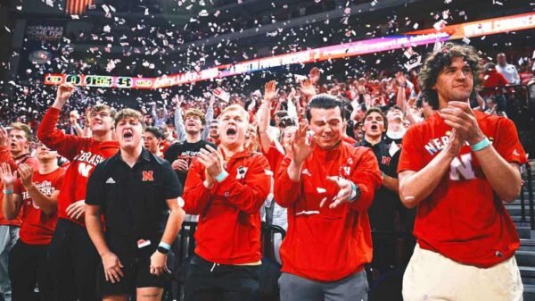 The best dunk contest of the year is … by the Nebraska football team?