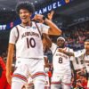 AP Top 25: Auburn holding strong atop men's poll; preseason No. 1 Kansas out