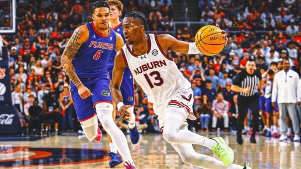 AP Top 25: Auburn stays No. 1; Duke, Florida tied at No. 3 in men's poll