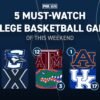 College basketball weekend preview: Top five games to watch Saturday