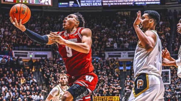 John Tonje's strong second half leads No. 16 Wisconsin past No. 7 Purdue