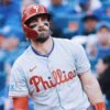 Bryce Harper leaves game after being hit by pitch, but Phillies 'not really over-concerned at all'