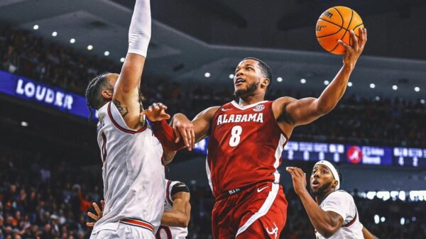 Mark Sears' floater at OT buzzer sends No. 7 Alabama past No. 1 Auburn, 93-91